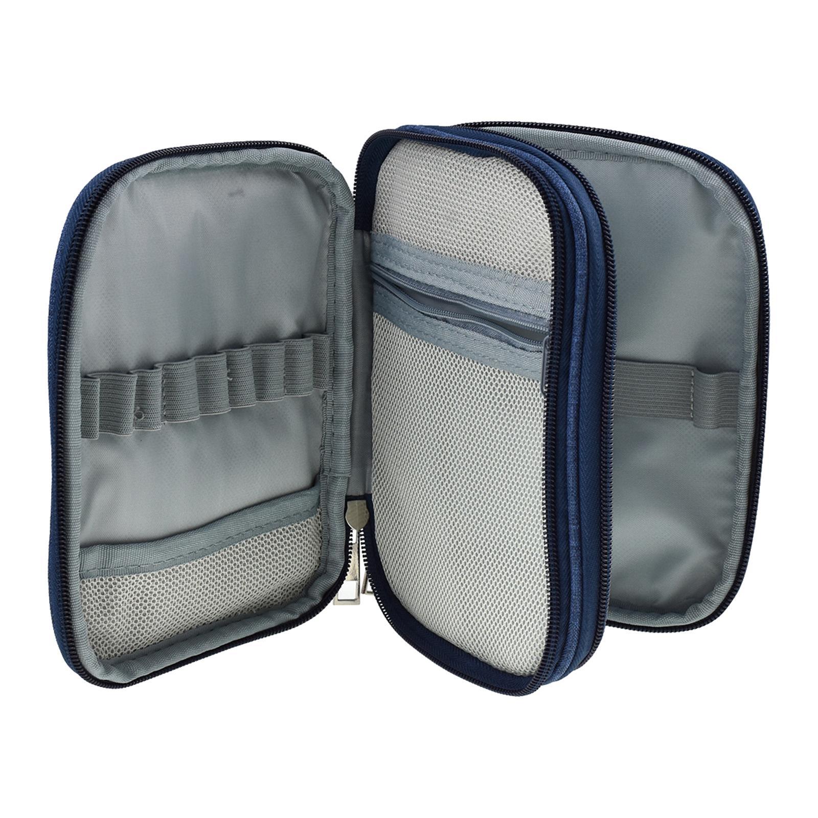 Travel Accessories Organizer Bag - Blue Portable Travel Crochet Hooks Storage