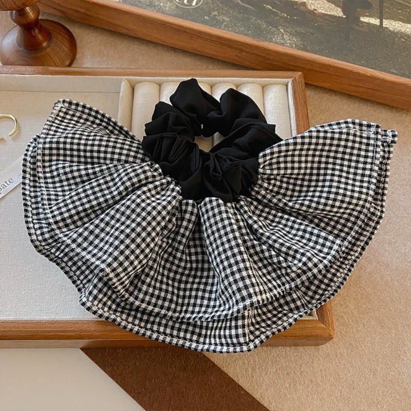 Extra Large Plaid Hair Ties El - Travel Accessories Aesthetic 评论和价格