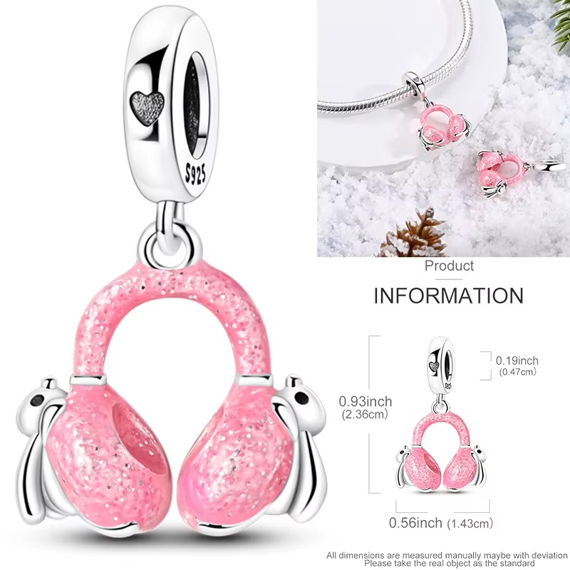 925 Sterling Silver Charm Bead - Travel Accessories Jewelry 评论和价格