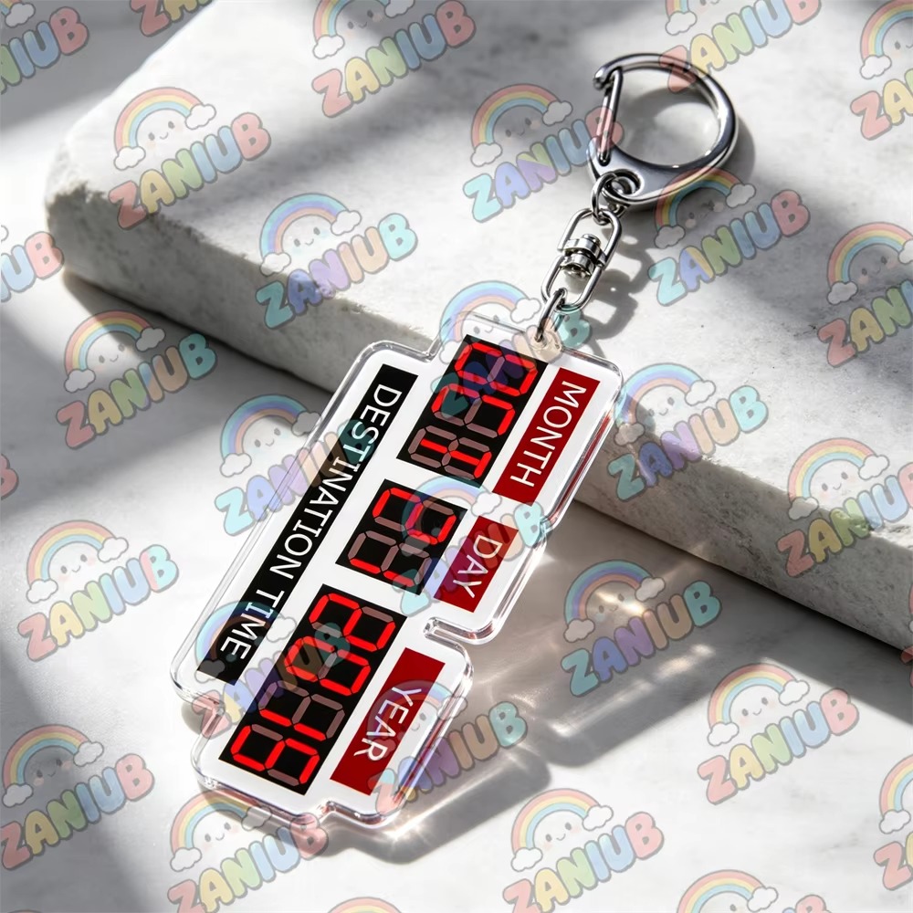 Retro Time Travel Delorean Flu - Travel Accessories Jewelry 评论和价格
