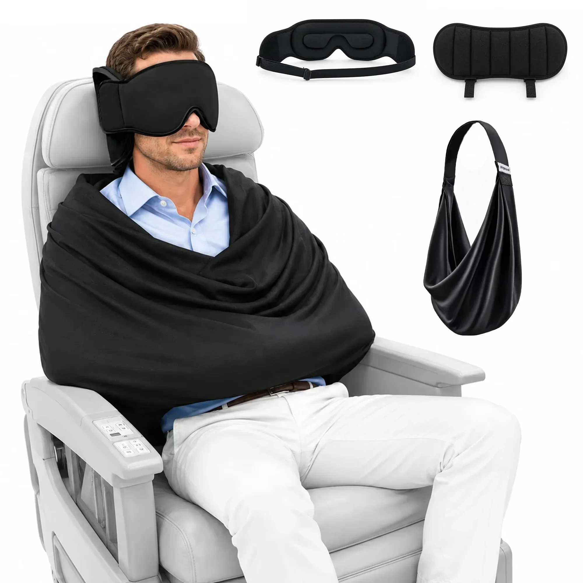 NWE3-in-1 AirplaneSleep Suppor - Travel Accessories Long Flight 评论和价格