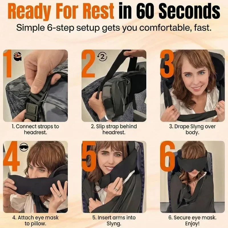 NWE3-in-1 AirplaneSleep Suppor - Travel Accessories Long Flight 评论和价格
