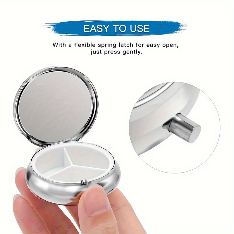 1pc flat portable round metal  - Travel Accessories As Gifts 评论和价格