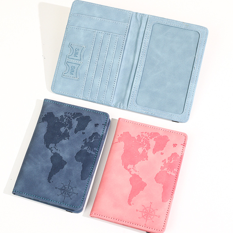 New Map Printed Passport Holde - Travel Accessories India 评论和价格