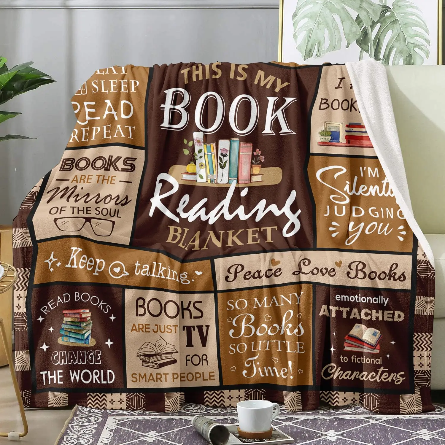 Book Lovers Gift Blanket- Best - Travel Accessories Ideas 评论和价格