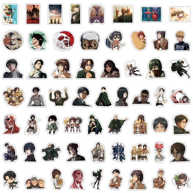60Pcs Attack on Titan Anime St - Luggage Cover Protector 评论和价格