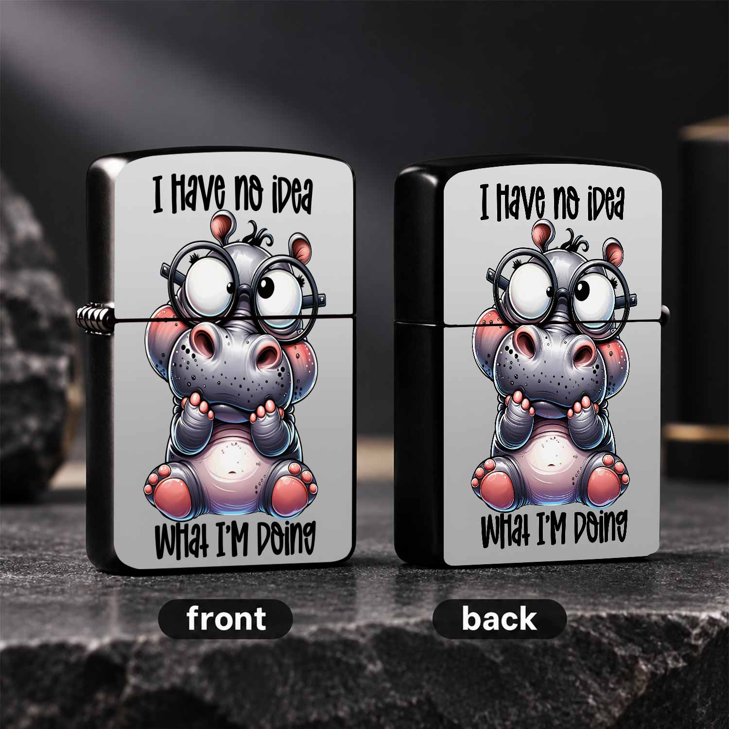 Cute Hippo Pattern Lighter Fun - Travel Accessories Ideas 评论和价格