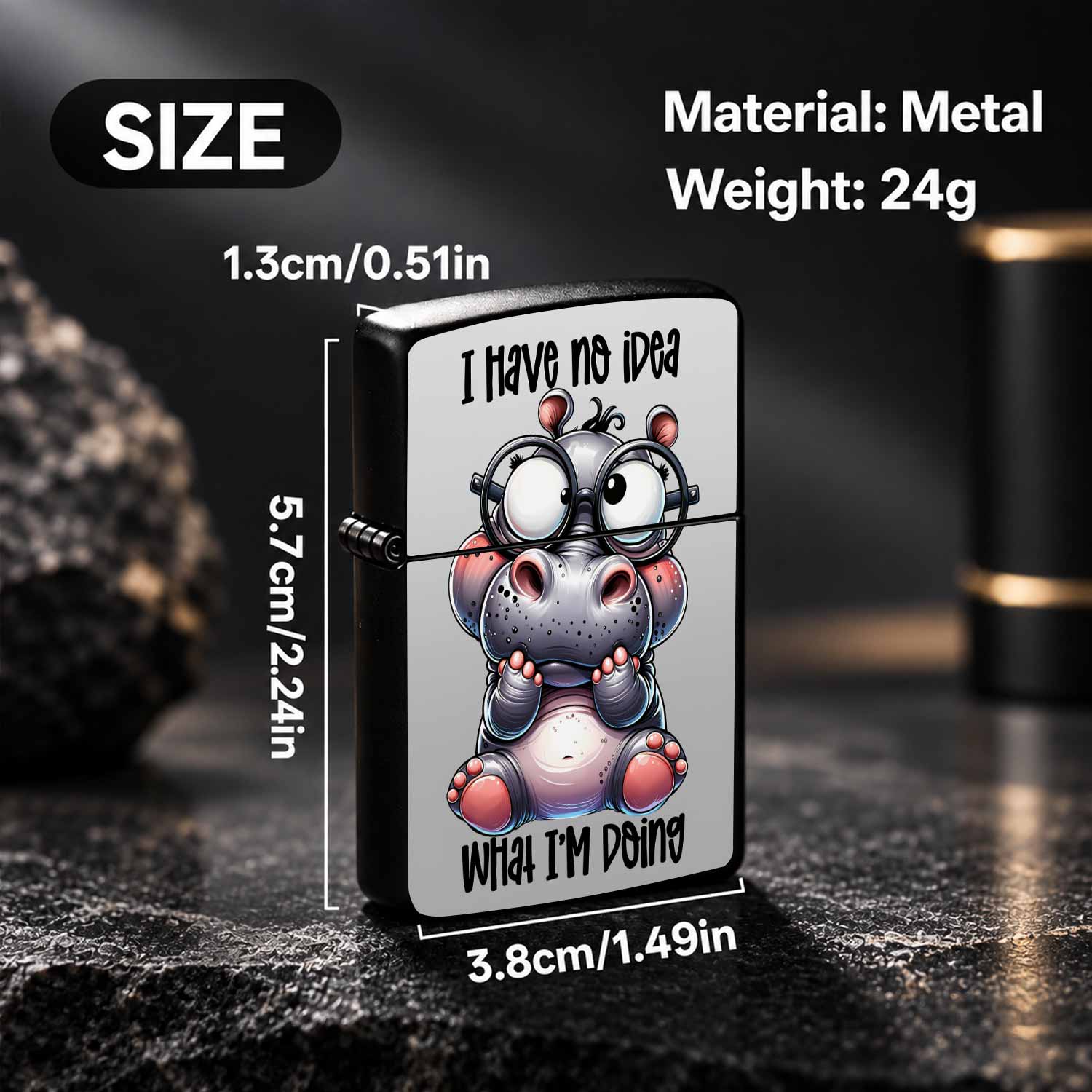 Cute Hippo Pattern Lighter Fun - Travel Accessories Ideas 评论和价格