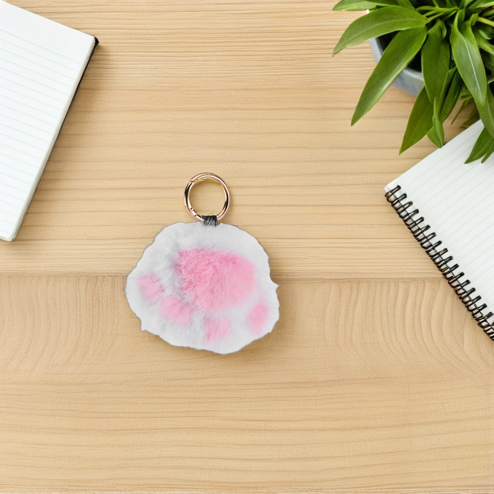Cute Cat Paw Keychain Charm Pl - Travel Accessories Ideas 评论和价格